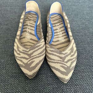 Rothys The Point zebra print